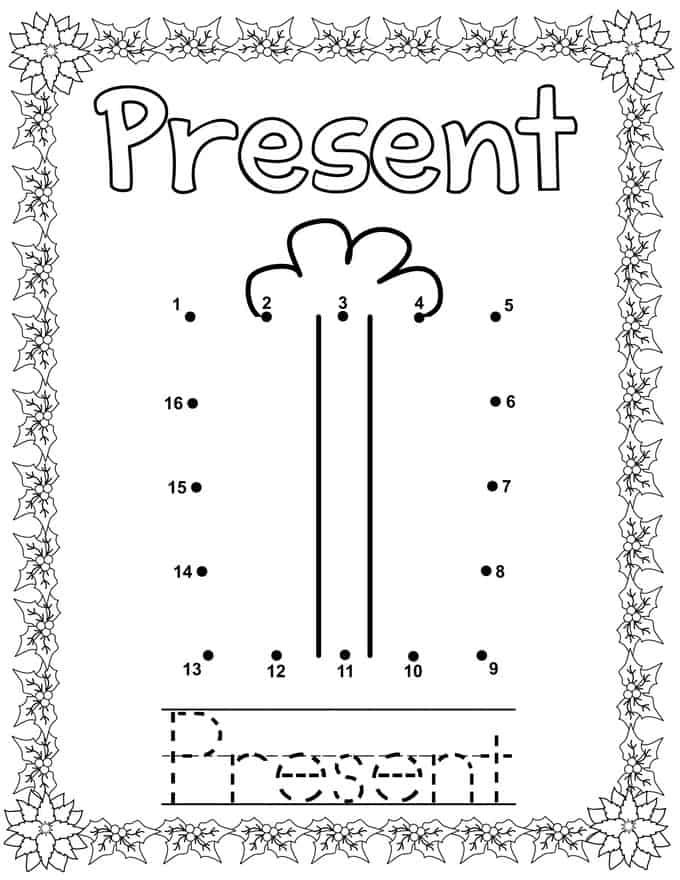 Printable christmas dot to dot coloring book share remember celebrating child home