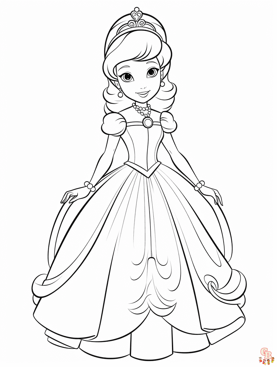 Free printable cinderella coloring pages