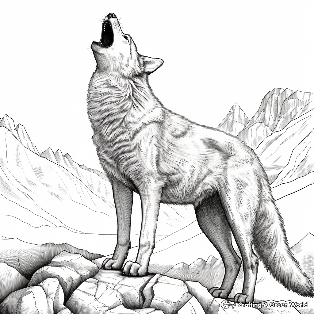 Coyote coloring pages