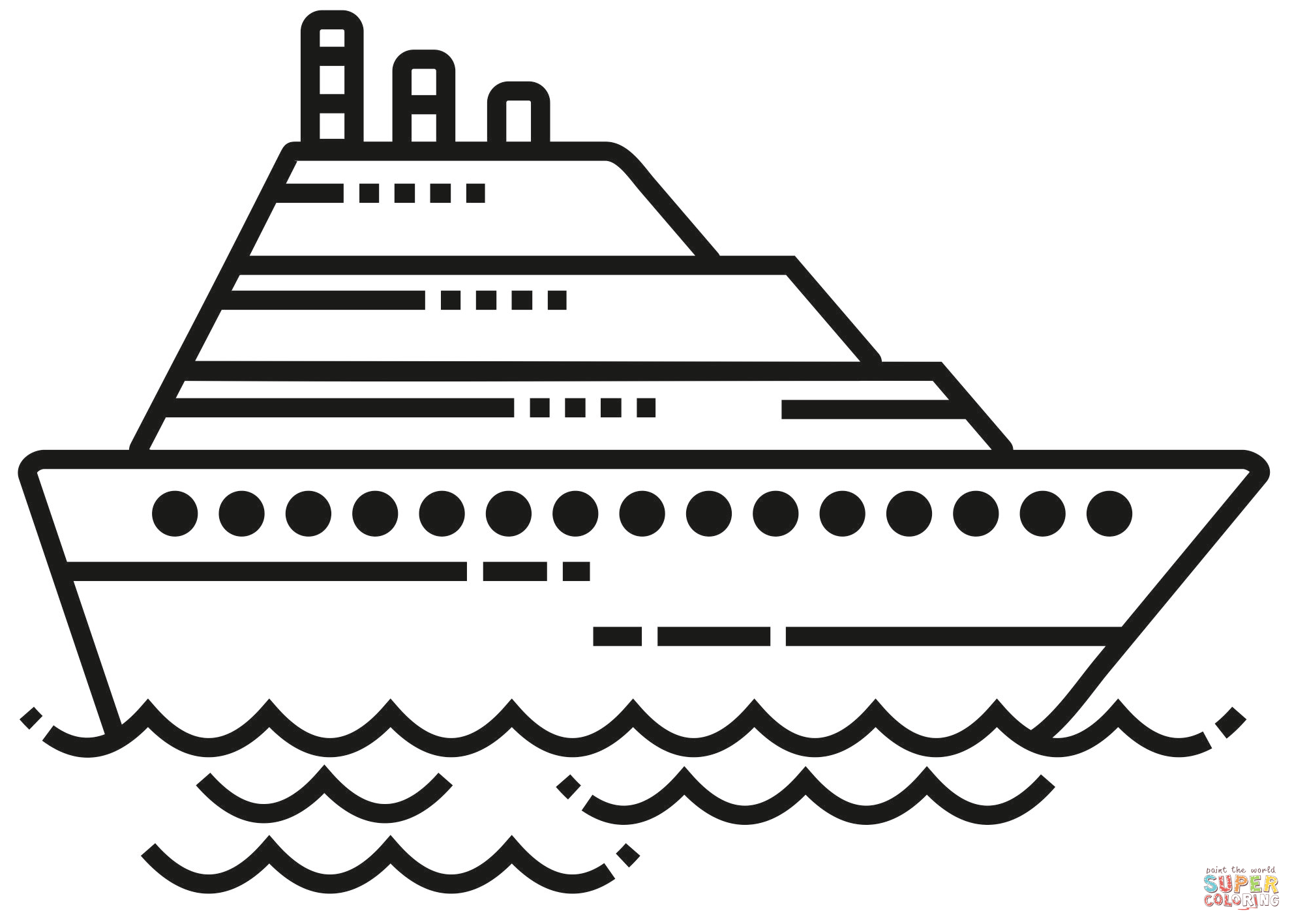 Cruise ship coloring page free printable coloring pages