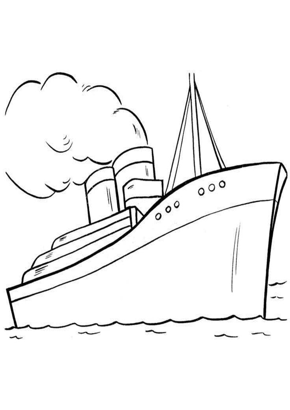 Coloring pages running ship coloring page