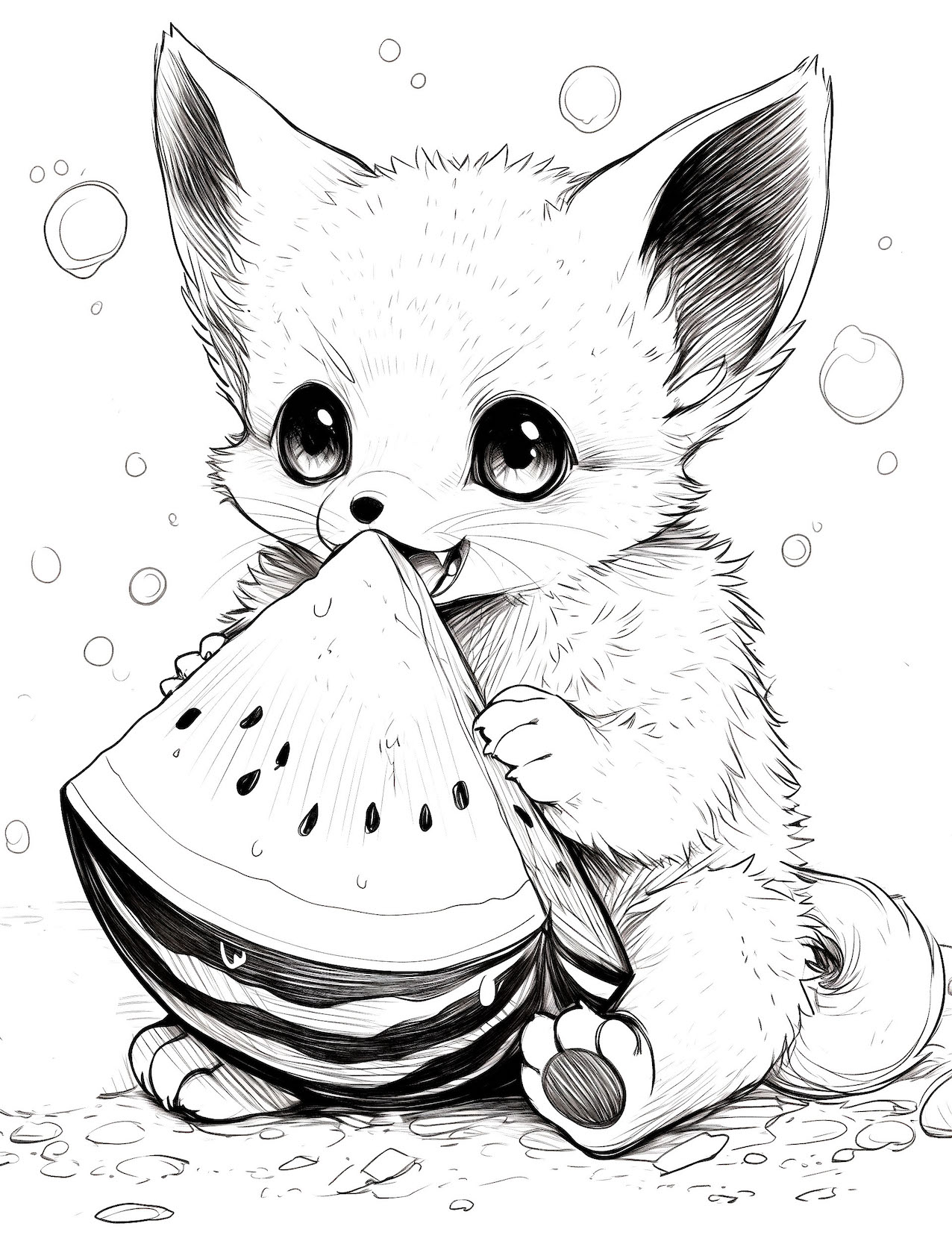 Creative fox coloring pages for kids and adults