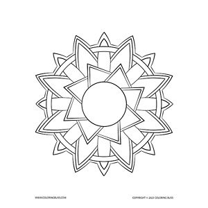 High resolution printable relaxing mandala coloring pages