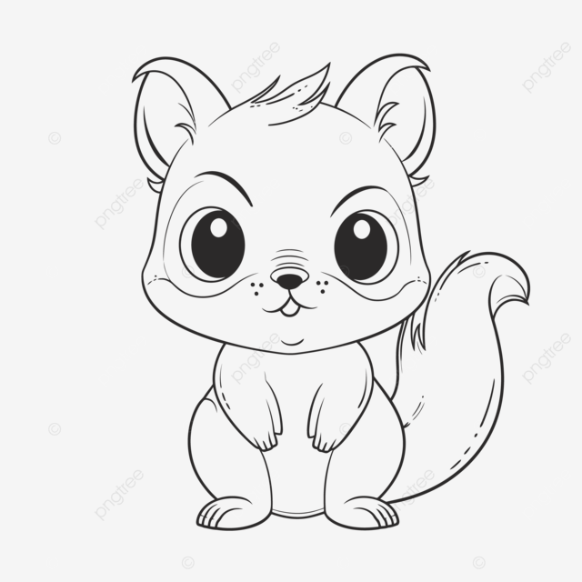 Cute squirrel coloring pages outline sketch drawing vector wing drawing squirrel drawing ring drawing png and vector with transparent background for free download