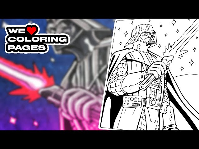 Darth vader star wars coloring page we âï coloring pages