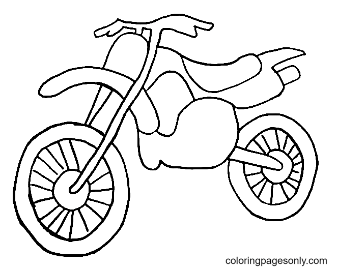 Dirt bike coloring pages