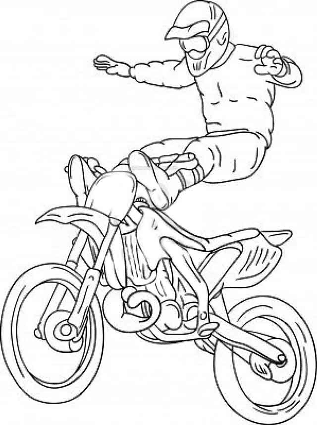 Free printable dirt bike coloring pages for all ages
