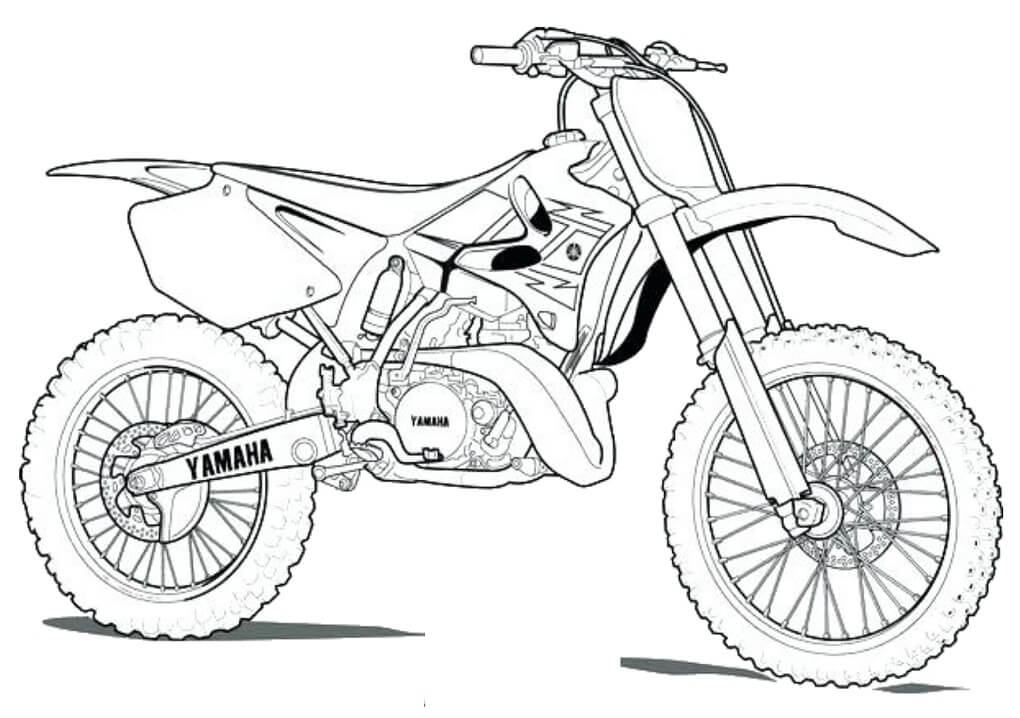 Dirt bike malvorlagen