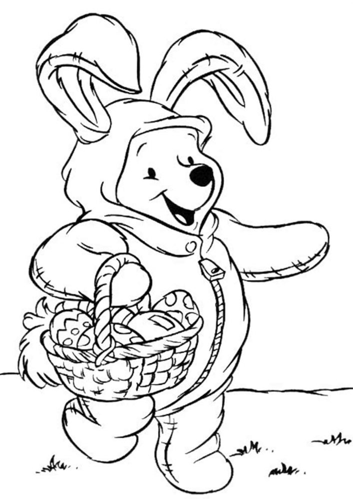 Free easy to print easter coloring pages
