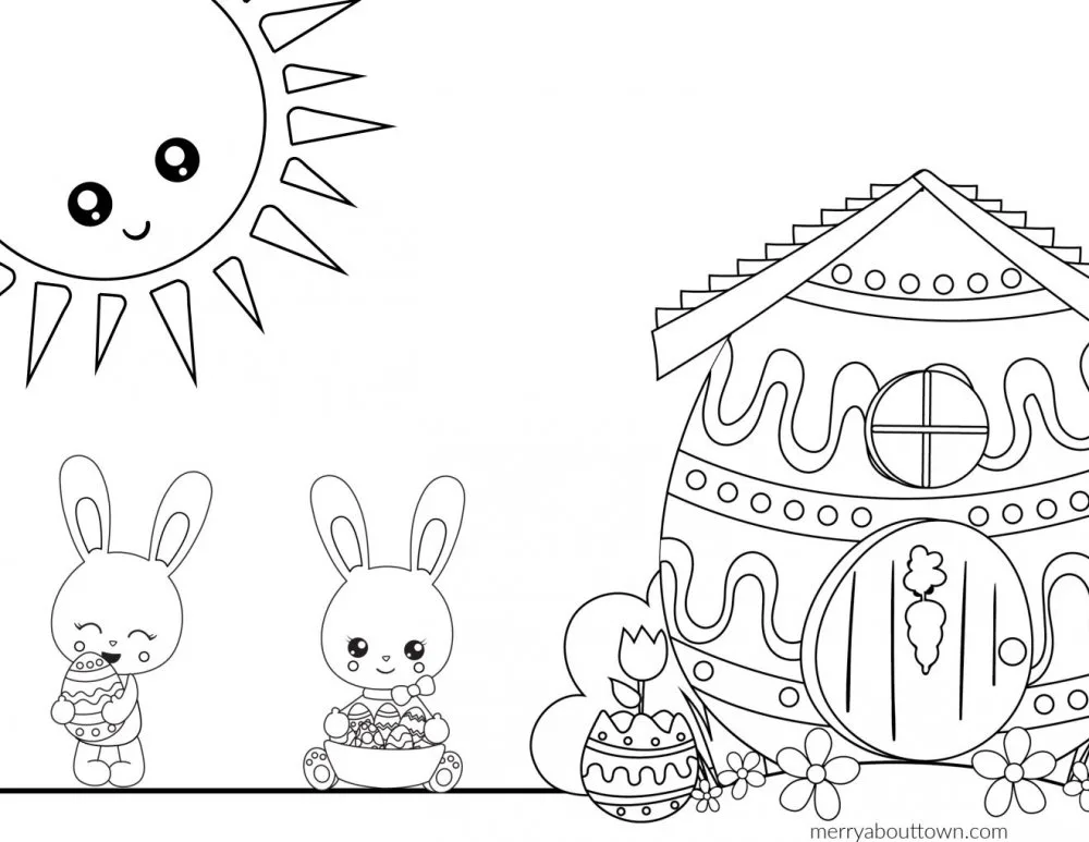 Free easter printable coloring pages