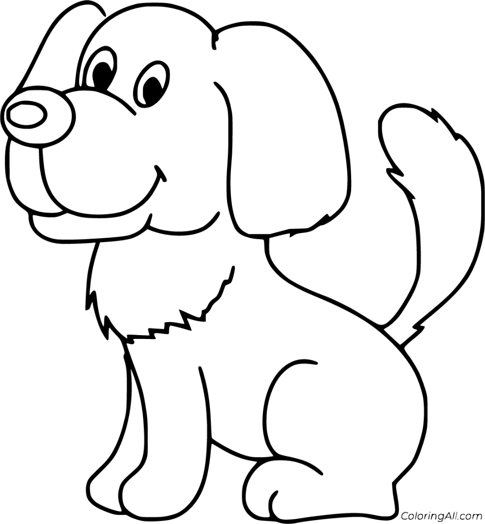 Free printable cute dog coloring pages easy to print from any device and automatically fit any paâ dog coloring page dog drawing simple dog drawing for kids
