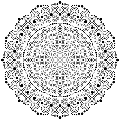 Lots of dots mandala m