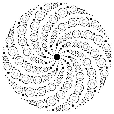 This swirly dots mandala was inspired by the dot mandalas painted on rocks this coloring page is free andâ mandala stencils mandala design pattern dot painting