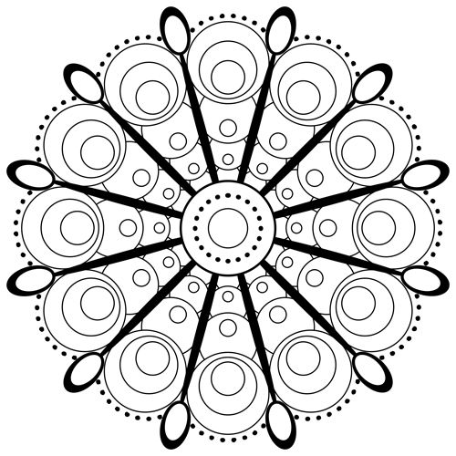 Free printable mandala coloring page have fun coloring in this simple design t by the mandala girlâ in mandala stencils mandala coloring pages dot t painting