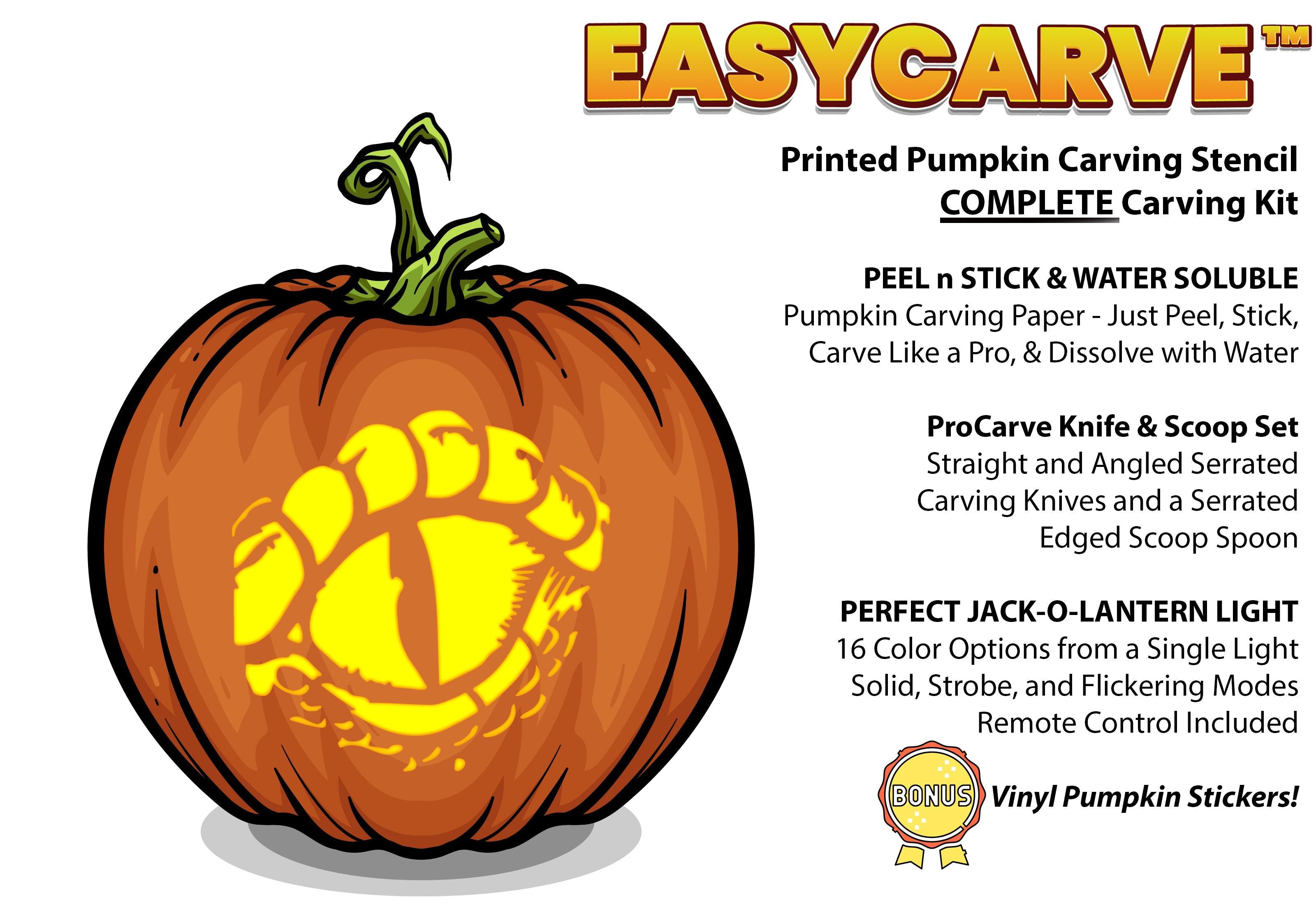 Dragon eye pumpkin carving stencil