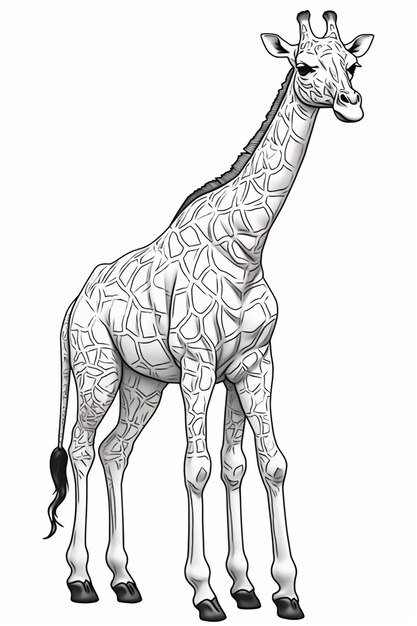 Page giraffe coloring images