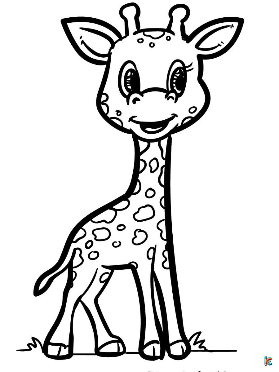 Giraffe coloring pages â