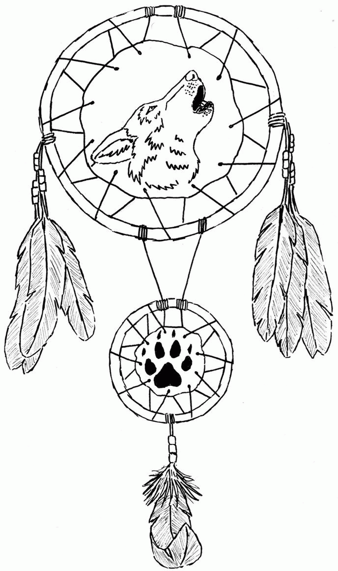 Dream catcher coloring pages printable for free download