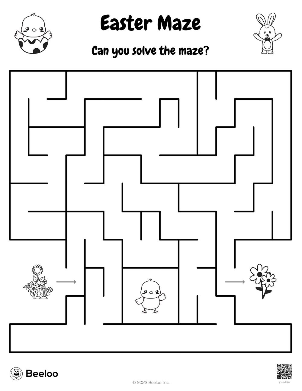 Easter maze â printable crafts and activities for kids