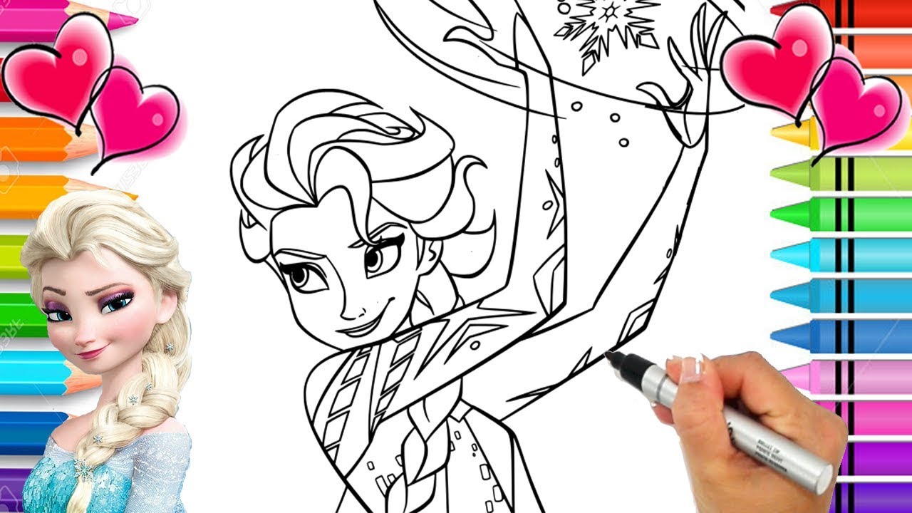 Disneys frozen elsa coloring page frozen coloring book elsa and anna glitter coloring pages