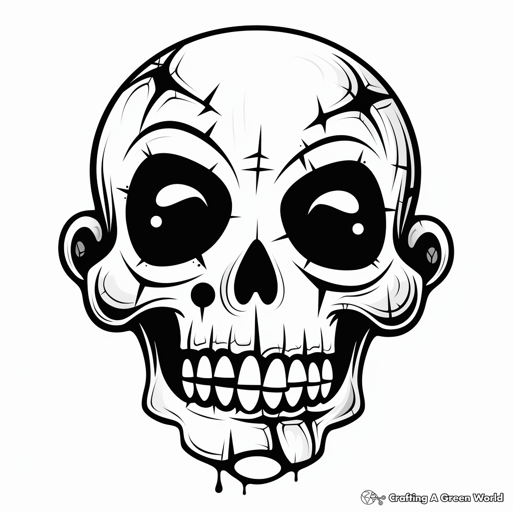 Skull coloring pages