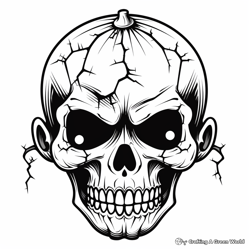 Skull coloring pages