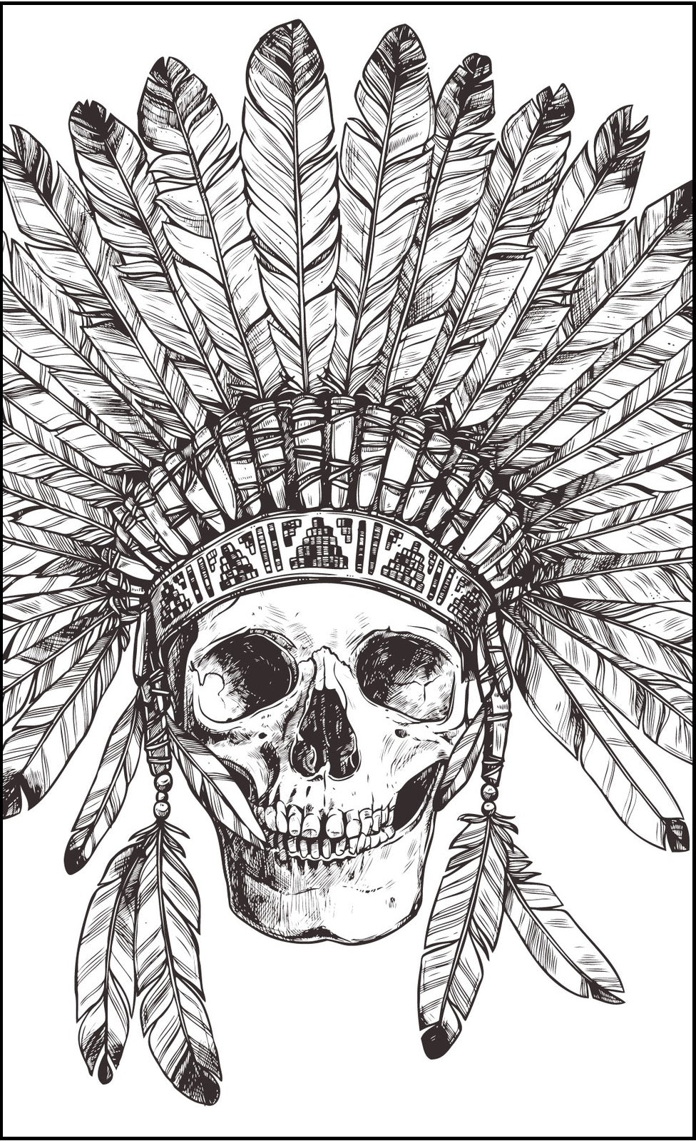 The chief of skulls coloring pdf book