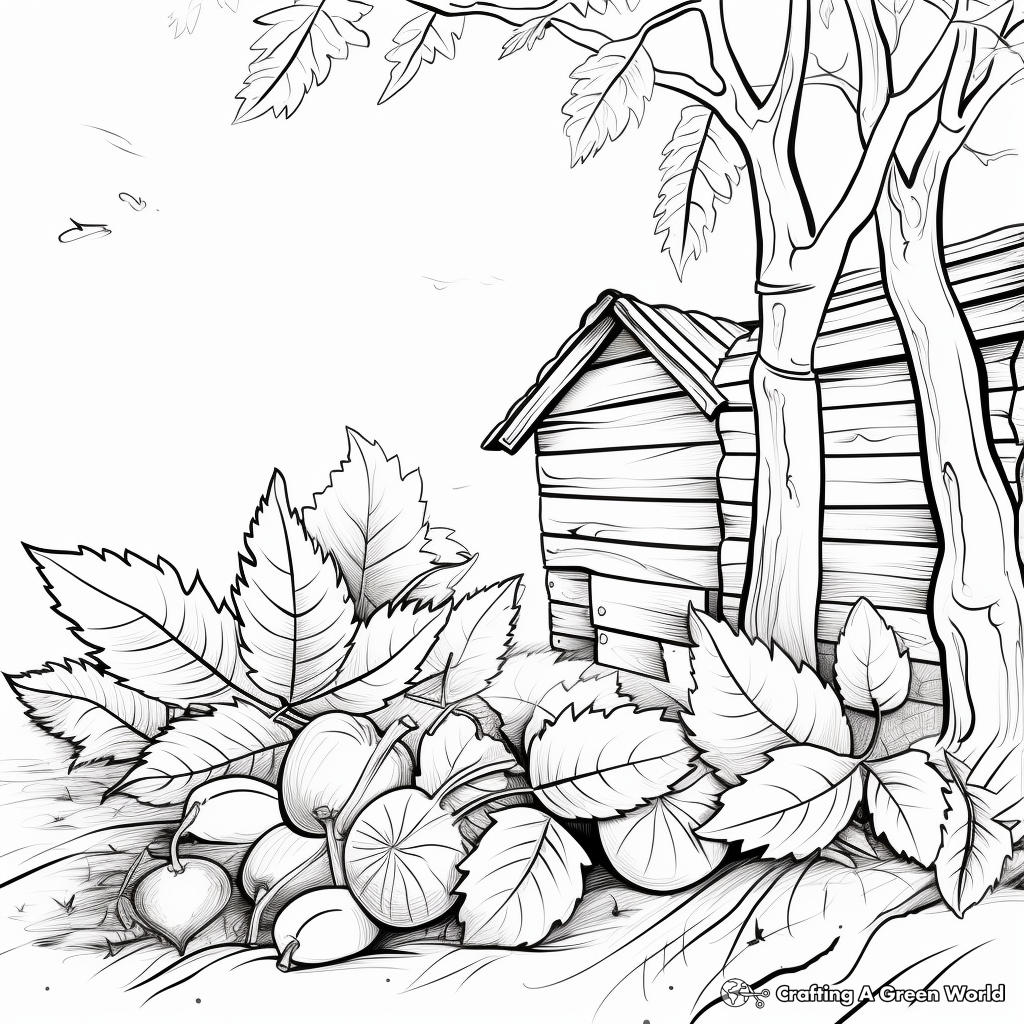 Fall coloring pages for adults