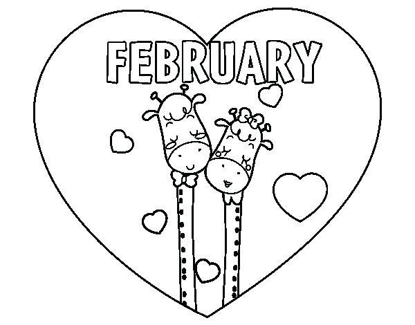 February coloring pages