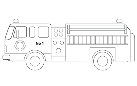 Fire engine coloring page free printable coloring pages