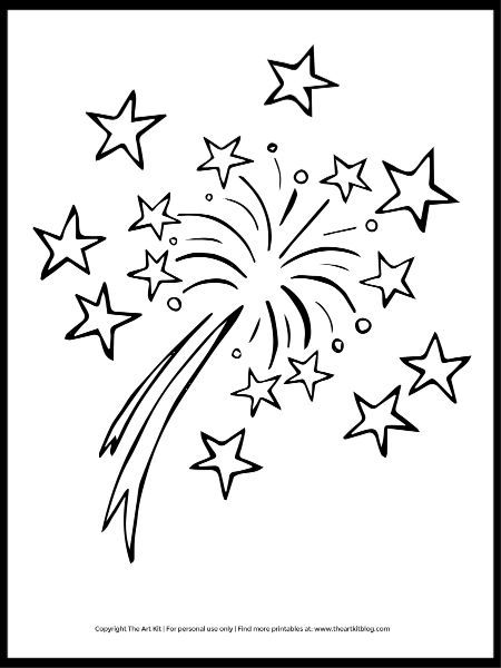 Totally festive fireworks coloring page free download coloring pages fireworks new years drawing ideas