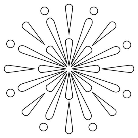 Fireworks coloring page free printable coloring pages