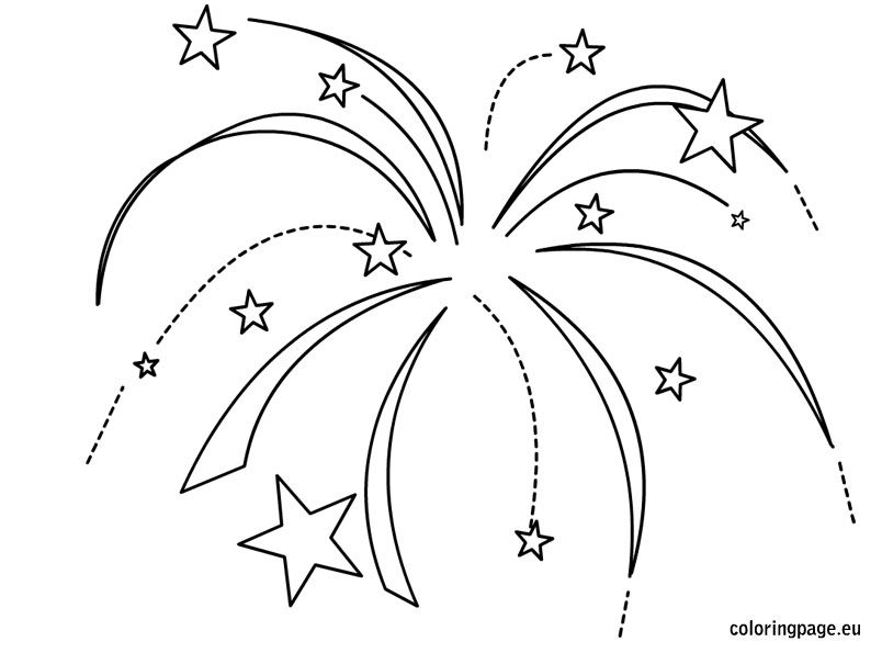 Fireworks coloring page firework colors fireworks fireworks art