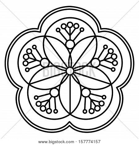 Simple mandala flower vector photo free trial bigstock