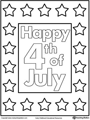 Free happy th of july poster coloring page flag coloring pages july colors star coloring pages