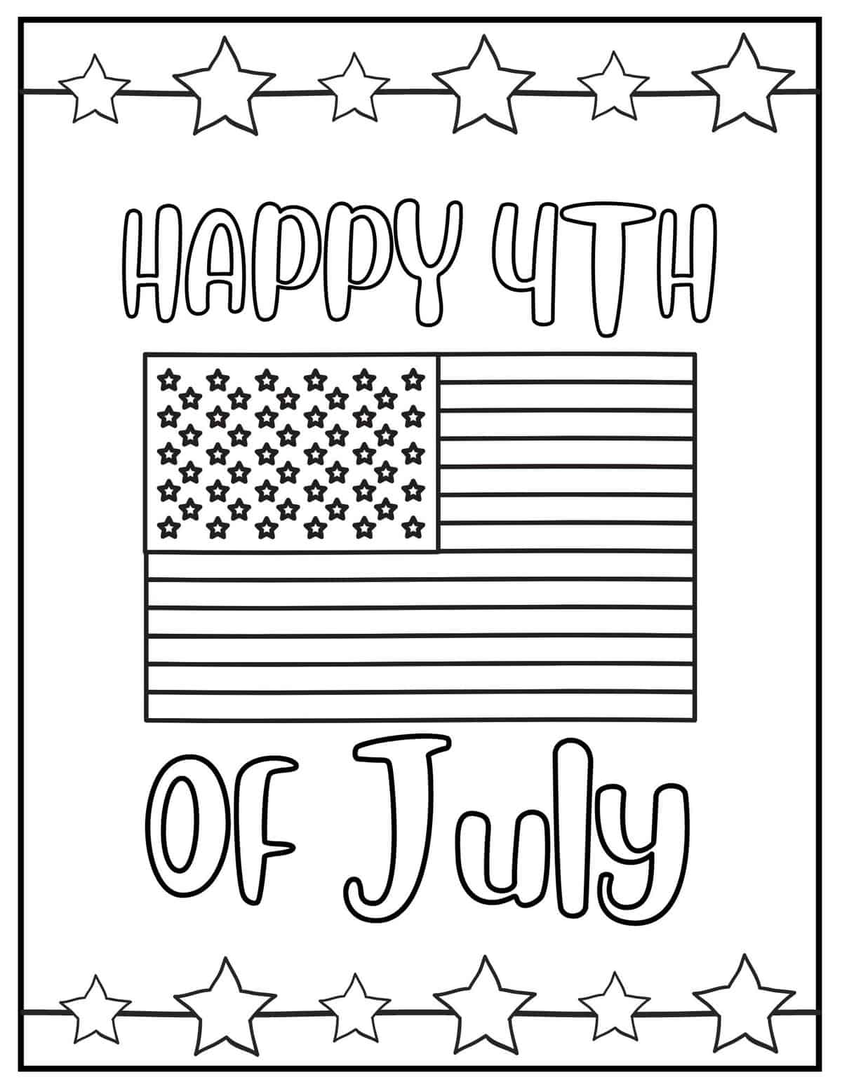 Free th of july coloring pages