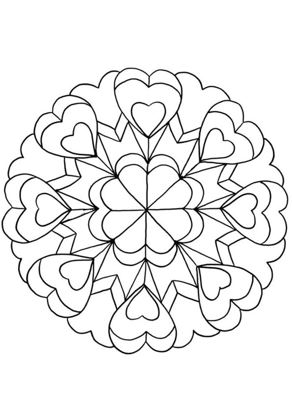 Coloring pages simple geometry coloring page