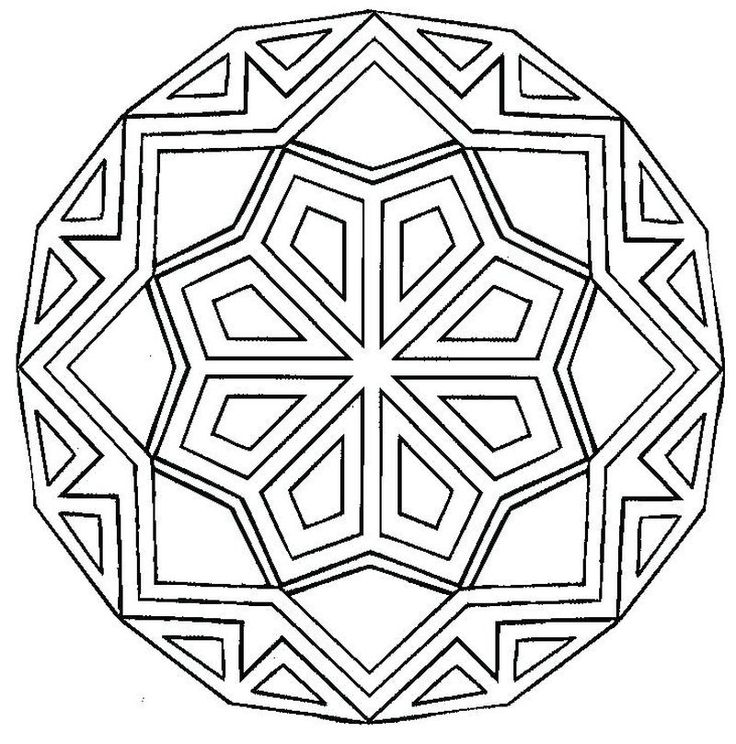 Printable geometric coloring pages pdf