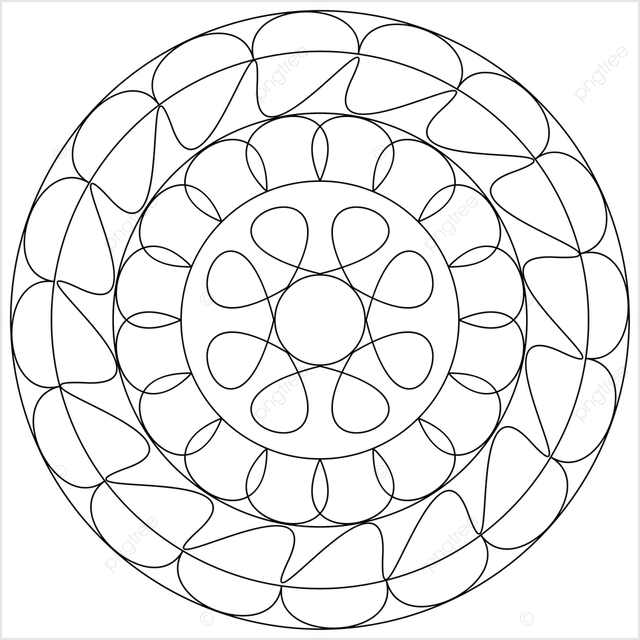 Geometric coloring page shape outline ring drawing color drawing geometric drawing png and vector with transparent background for free download