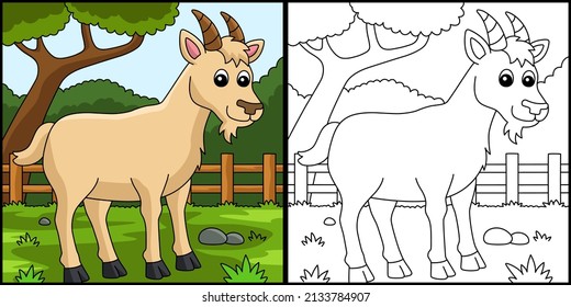 Goat colouring stock photos and pictures