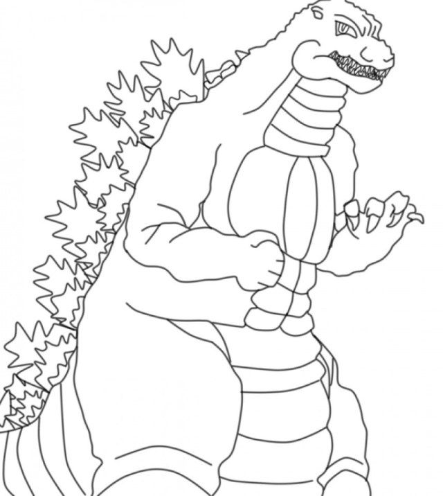 Wonderful photo of godzilla coloring pages