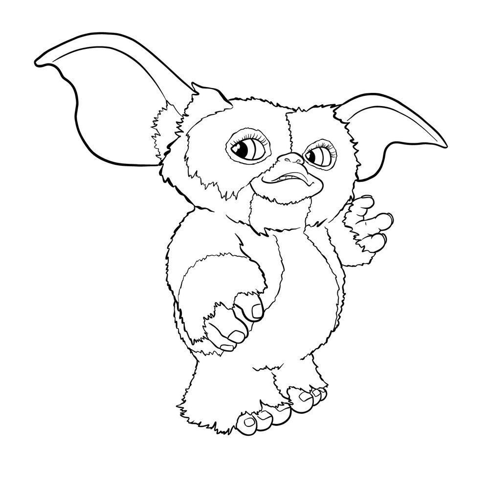 How to draw a gremlin easy drawings cute gremlin drawing mythical creatures drawings