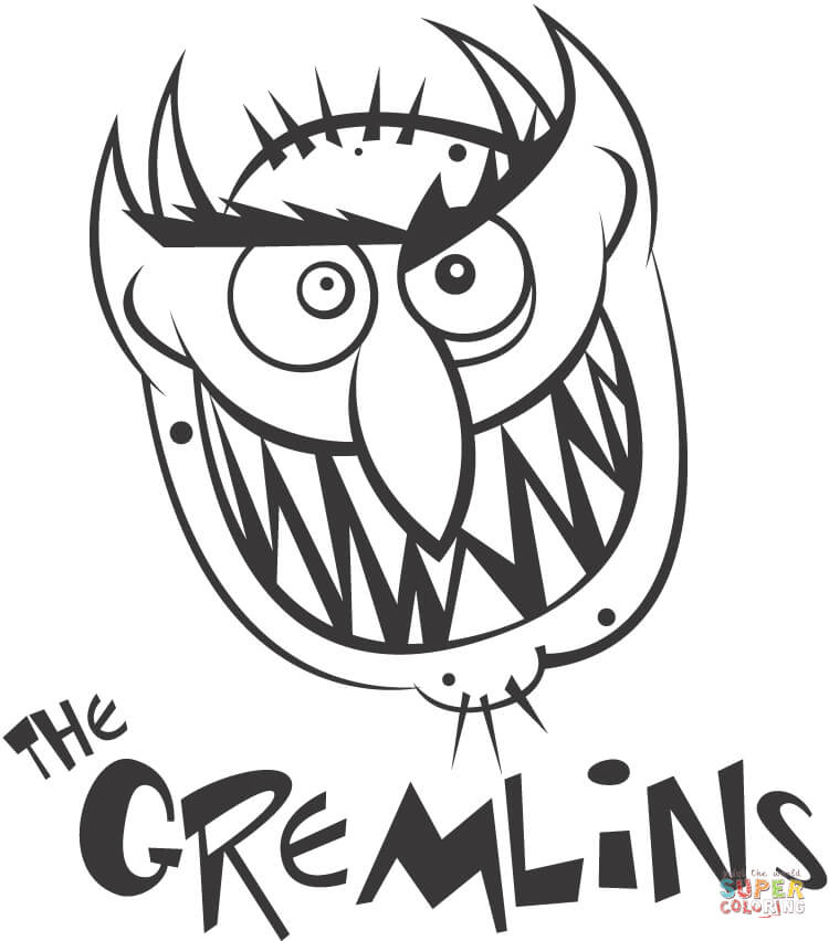 The gremlins coloring page free printable coloring pages