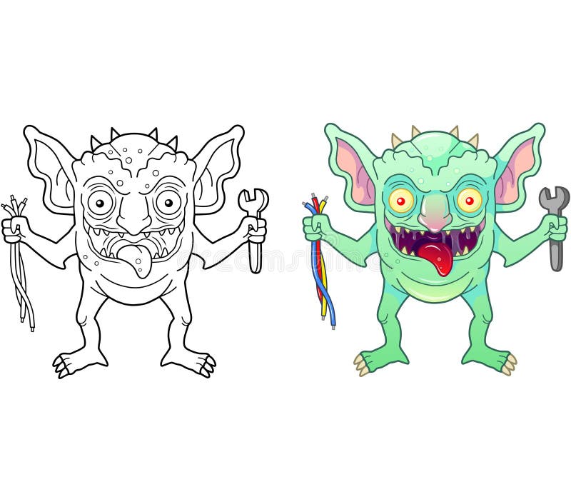 Gremlin line drawing stock illustrations â gremlin line drawing stock illustrations vectors clipart