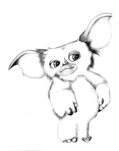 Gremlins coloring page gremlins horse drawings easy doodles drawings