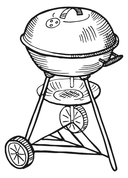 Page bbq coloring page images