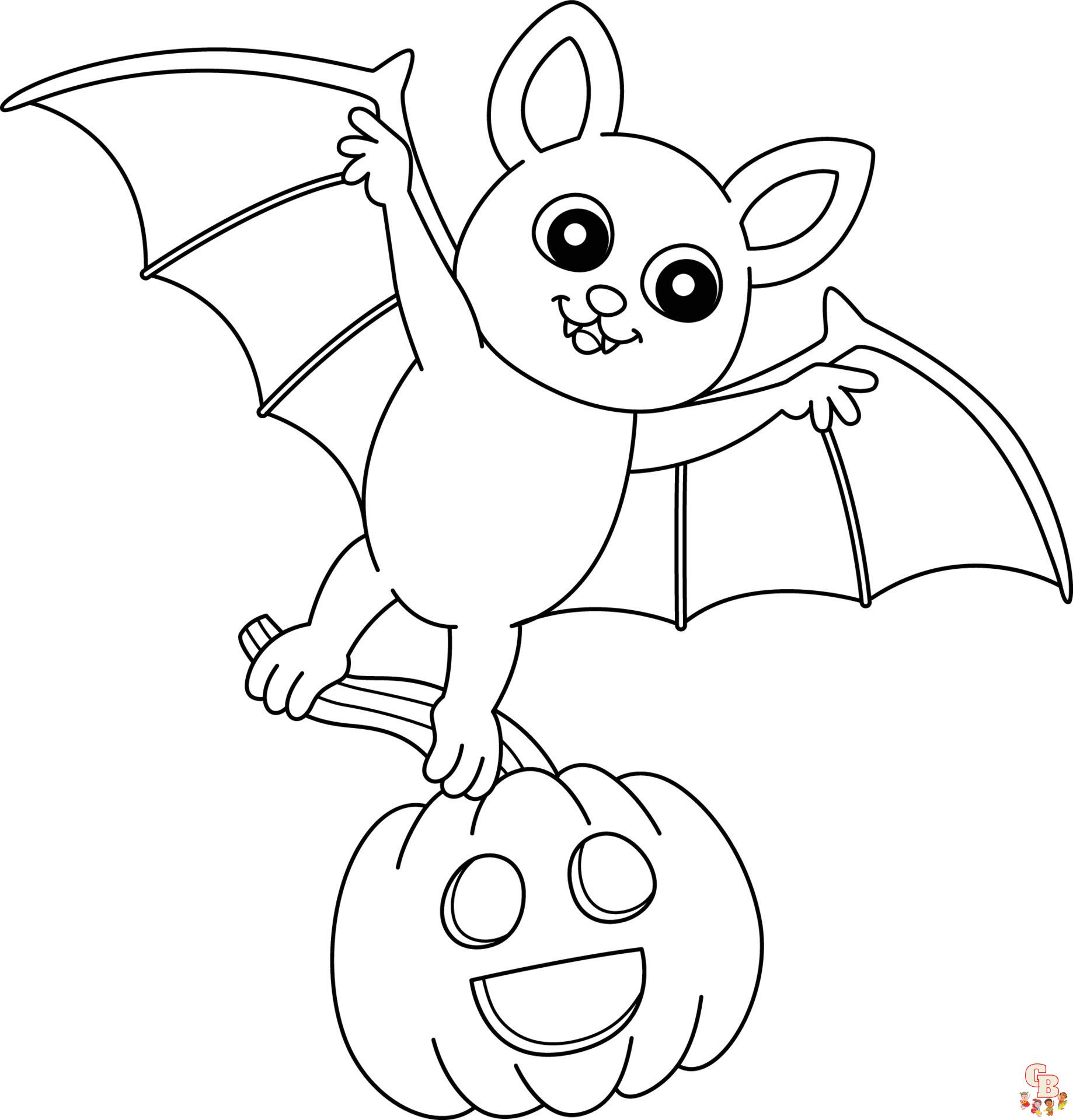 Easy cute halloween coloring pages