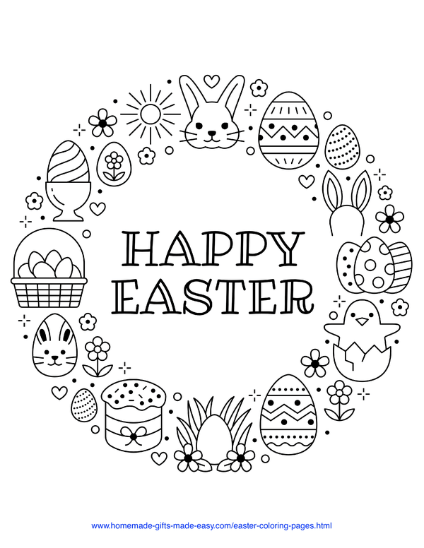 Free easter coloring pages for kids adults free easter coloring pages easter coloring book easter coloring pages