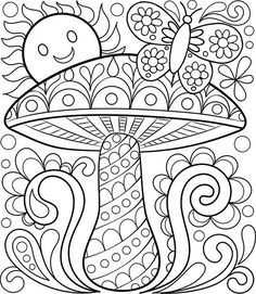 Hippie coloring pages