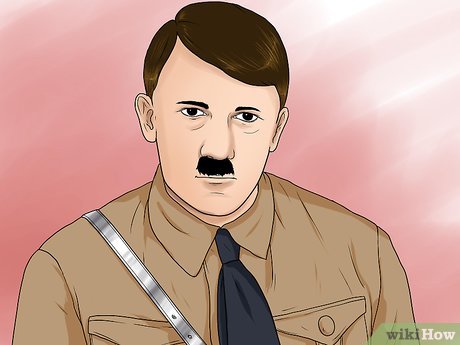 How to draw adolf hitler with pictures